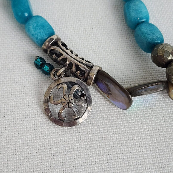 ✨ Silpada Blue Beaded Bracelet Set - Set of 3 - Picture 3 of 7